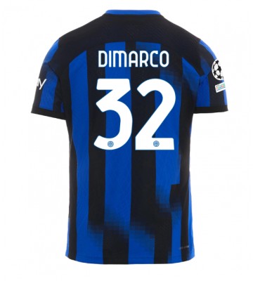 Inter Milan Federico Dimarco #32 Replika Hjemmebanetrøje 2023-24 Kortærmet